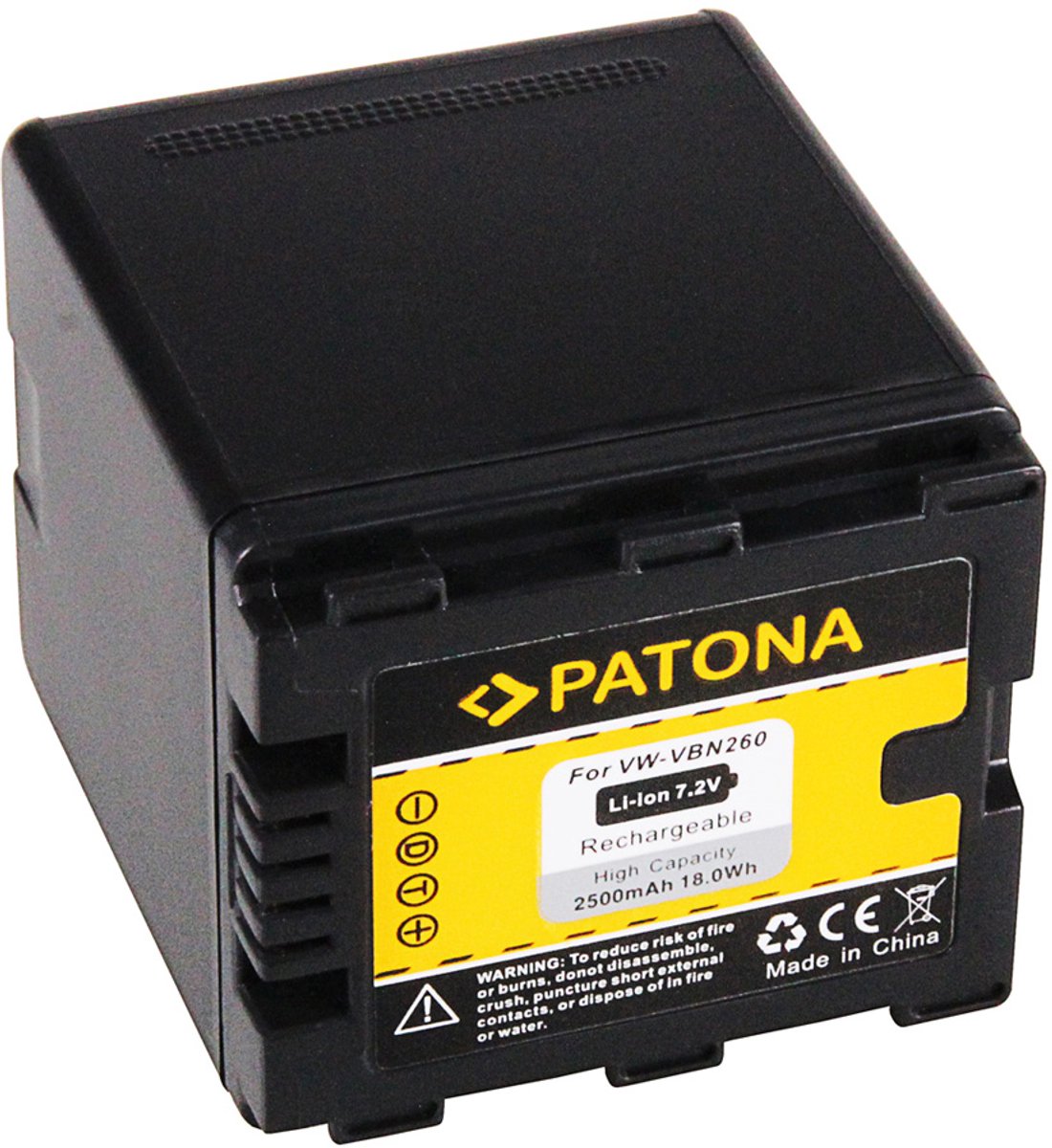 PATONA Battery for Panasonic HDC-SD800 SD900 SD909 TM900 HS900 VW-VBN260