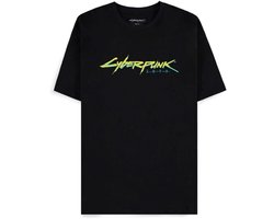 Cyberpunk 2077 - Logo Heren Tshirt - XL - Zwart