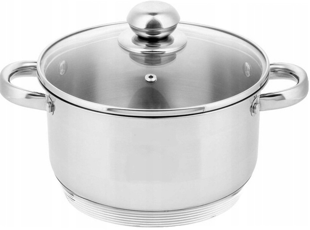 Grote RVS Pan met Deksel - 14,5L - Inductie - 32cm