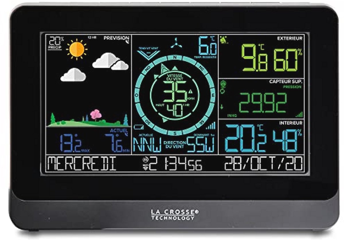 Semi-professioneel weerstation met wifi-verbinding - nauwkeurige metingen van temperatuur, luchtvochtigheid en luchtdruk