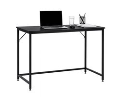 Springos Bureau – Werkbureau – Computer Bureau – Bureautafel – Opklapbaar – 100 x 50 x 76 cm – 30 Kg - industriële - Zwart