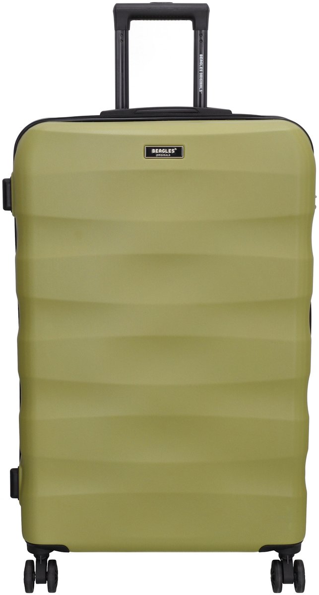 Beagles Originals Go Travel Grote Koffer - 74 cm - 94 Liter – Reiskoffer met Cijferslot - Olijfgroen