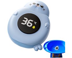 Badthermometer - Drijvende badthermometer - Bad/kamerthermometer - Drijvend Bad Accessoire voor Baby’s - Zeehondvorm - LED Display - Voor Badkamer en Zwembad