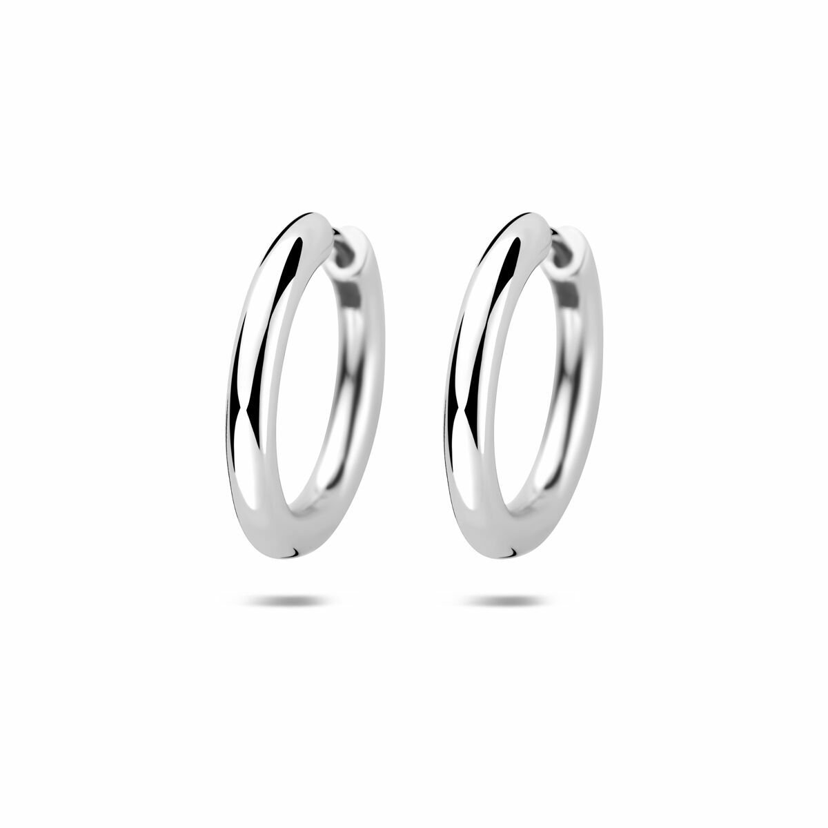 Zilveren gerhodineerde klapoorringen 20,5 mm - 1342002