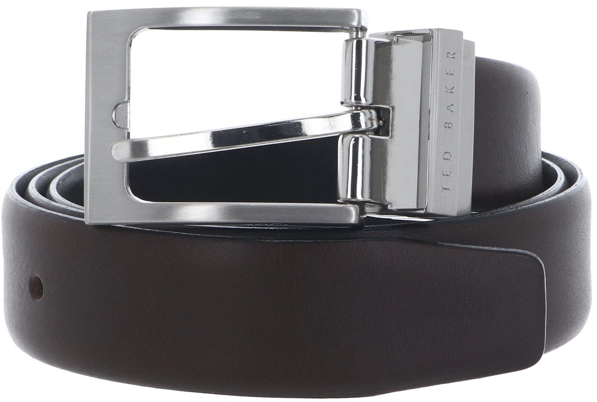 Ted Baker riem Karmer Reversible Leather Belt W90 Brn-Choc donkerbruin zwart