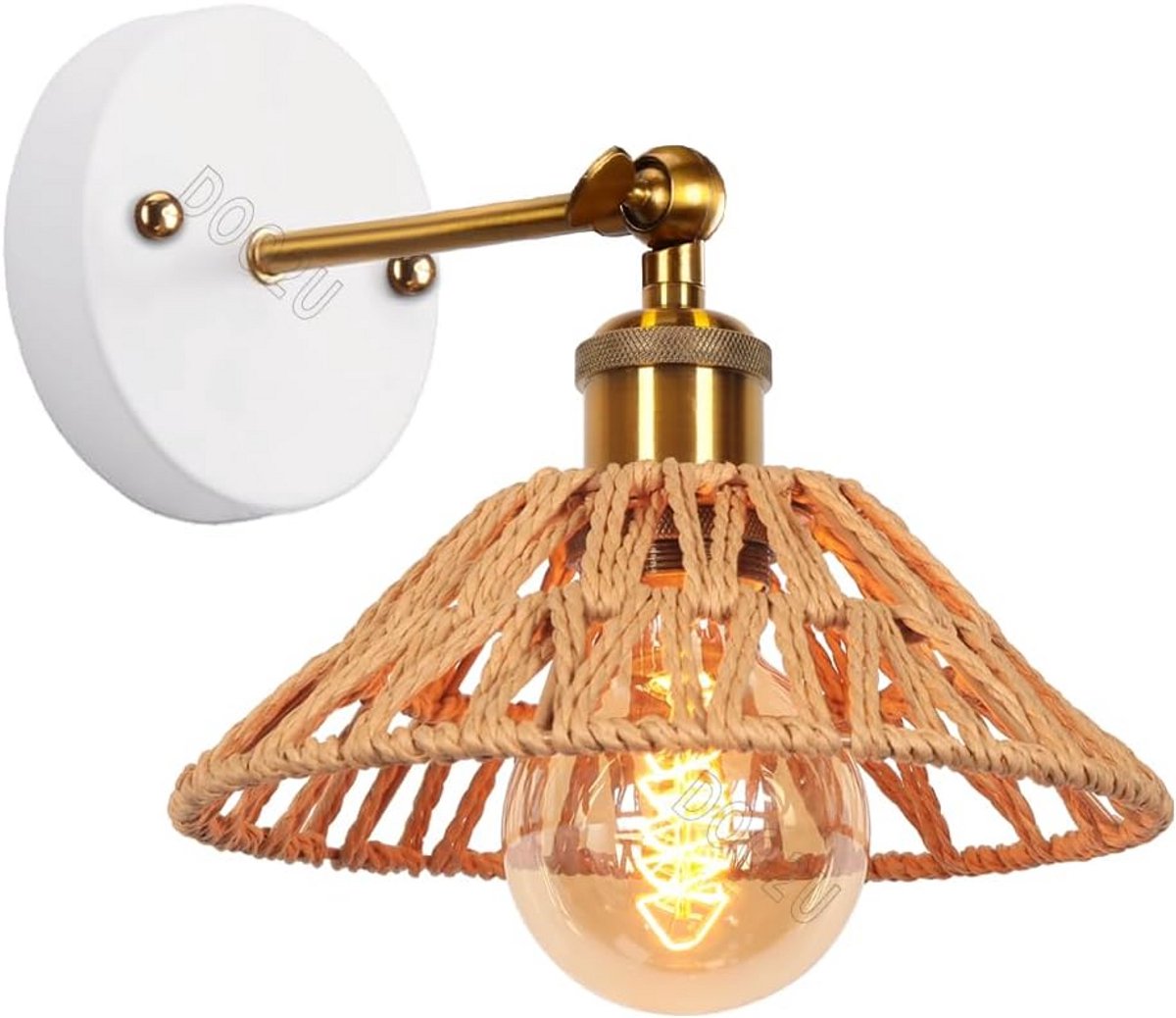 Moderne industriële muurlampen met verstelbare lampenkap voor binnen