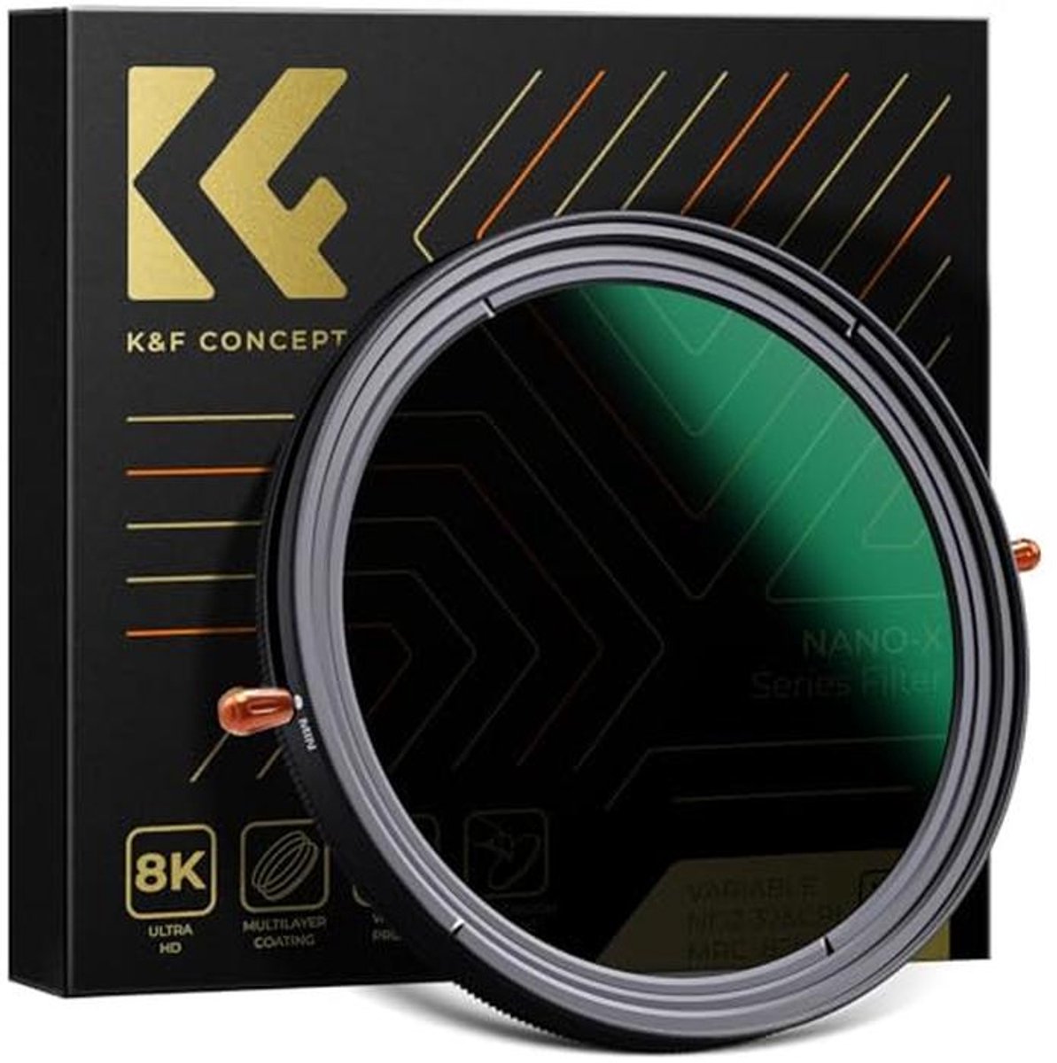67mm 2-in-1 Polariserend en Variabel Neutraal Dichtheidsfilter ND2-32 voor Cameraobjectief