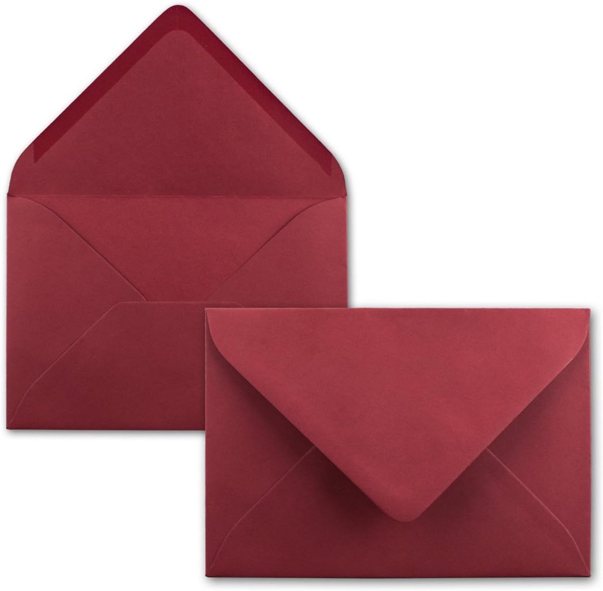 B6 Enveloppen Donkerrood, 75 Stuks, 120 g/m² - Perfect voor Bruiloften en Wenskaarten