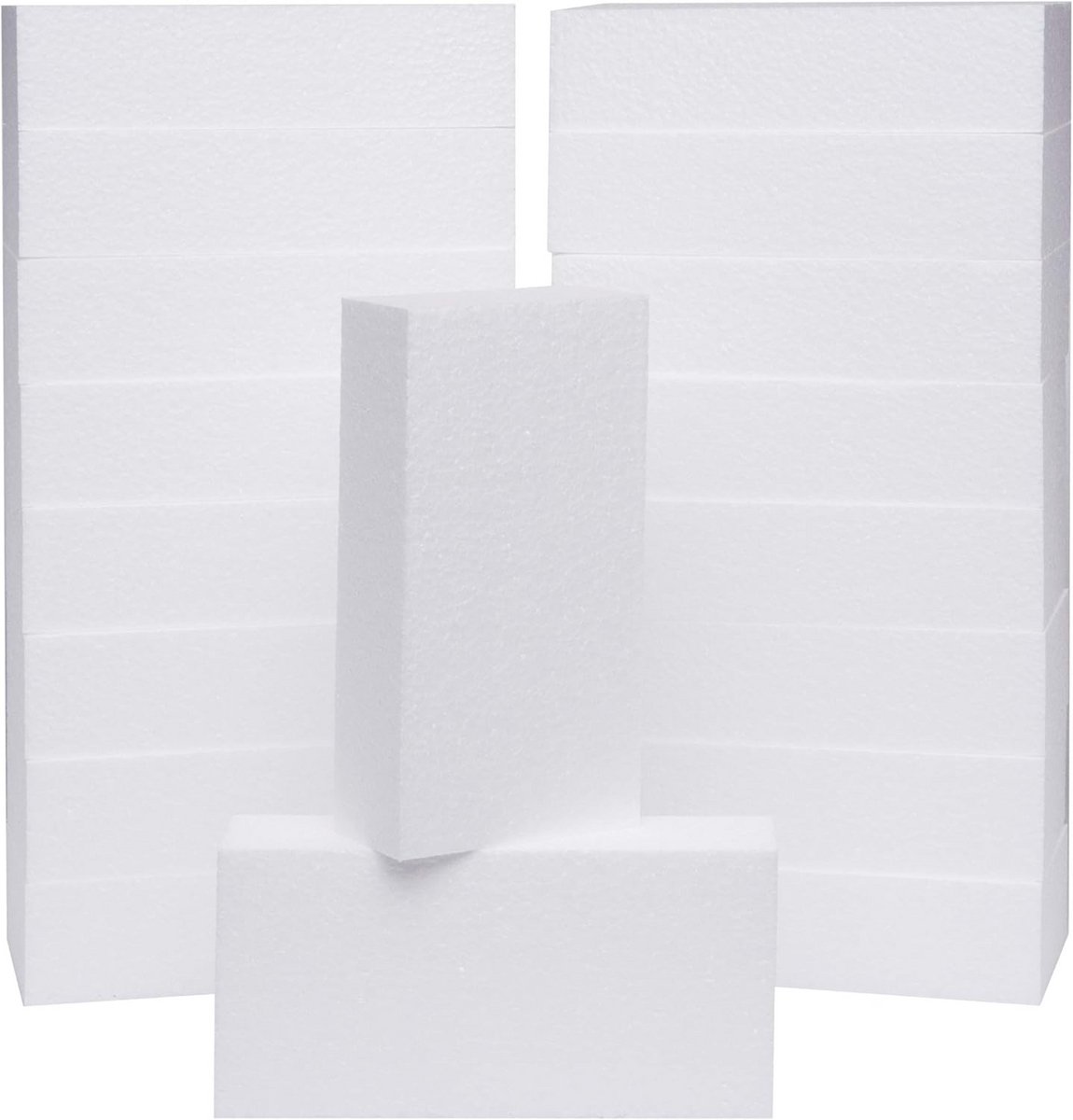 Schuimblokken voor Knutselen - 18 Stuks van 8 x 4 x 2 cm - EPS Polystyreen voor Creatieve Projecten, DIY en School Kunst