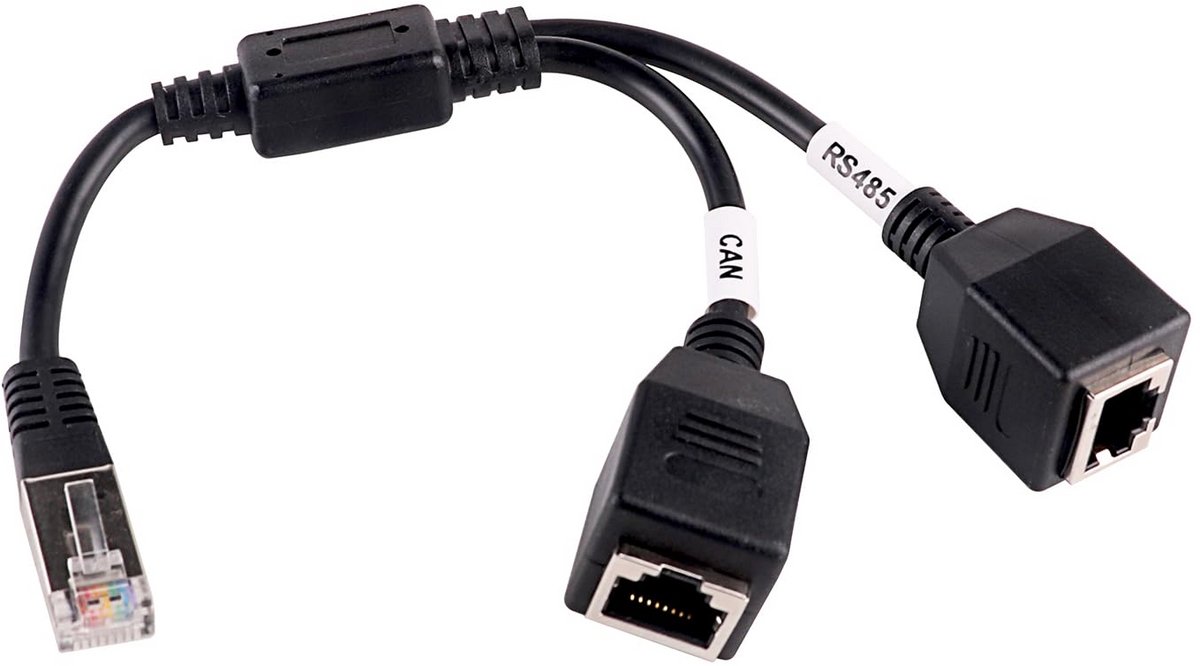 RJ45 Splitser 2-in-1 voor BMS-poort: RS485 Monitor & CAN Batterijkabel Verbinding