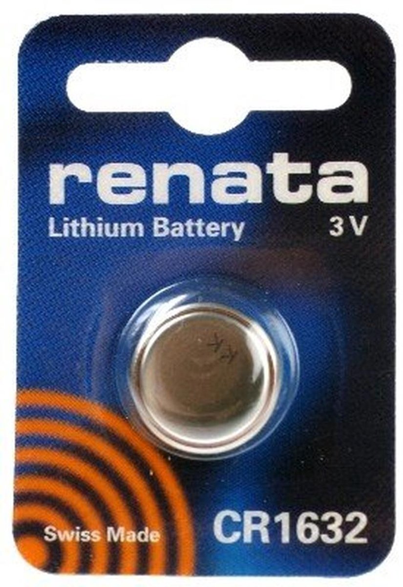 Knoopcel CR 1632 - Lithiumbatterij 3,0 V met 125 mAh