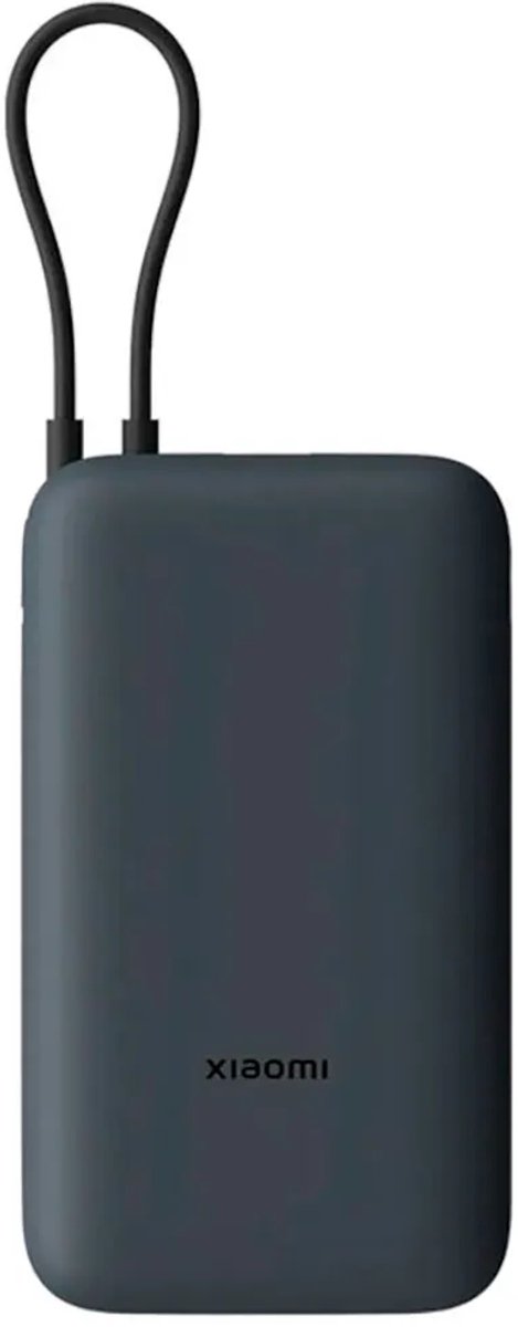 Xiaomi Powerbank 20000mAh– 22.5W Snelladen – Geïntegreerde USB-C Kabel – Donkergrijs