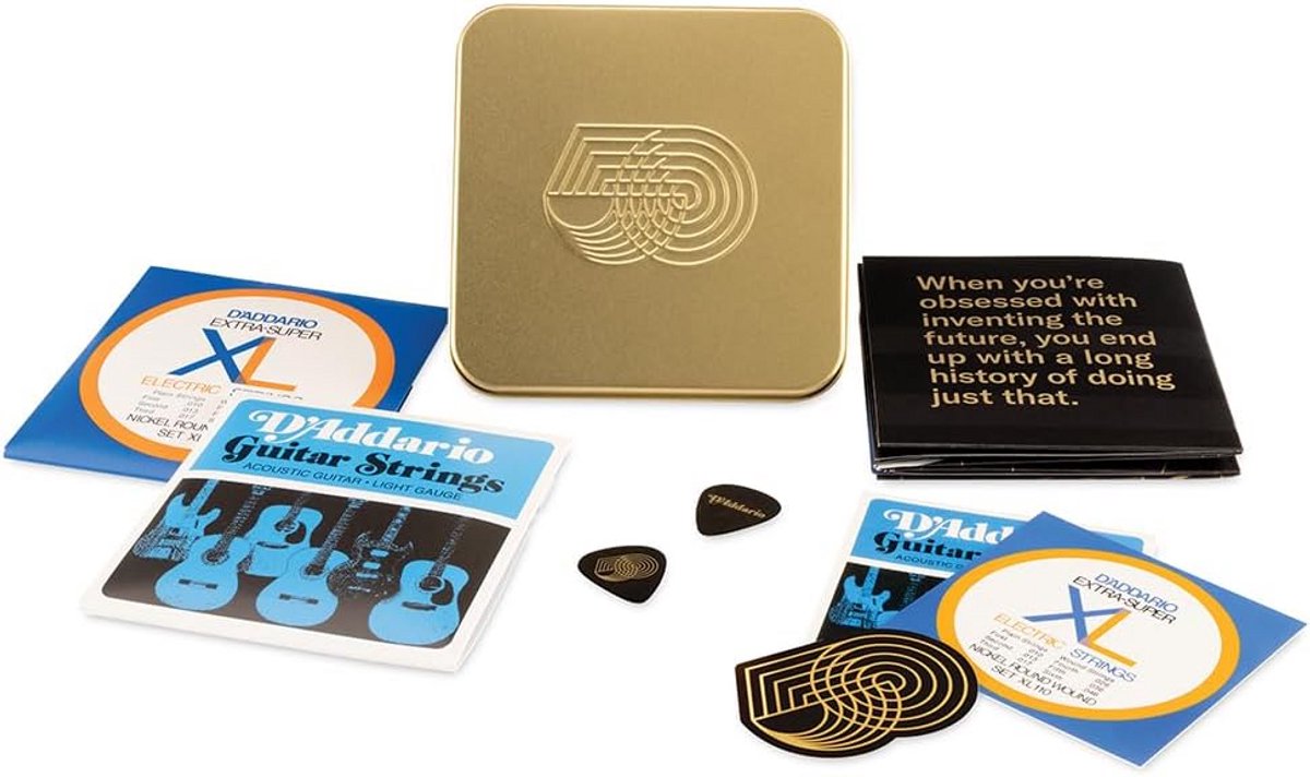 Gitaar Snaren Set Geschenkpakket - Inclusief 2 Sets, Plectrums en Stickers