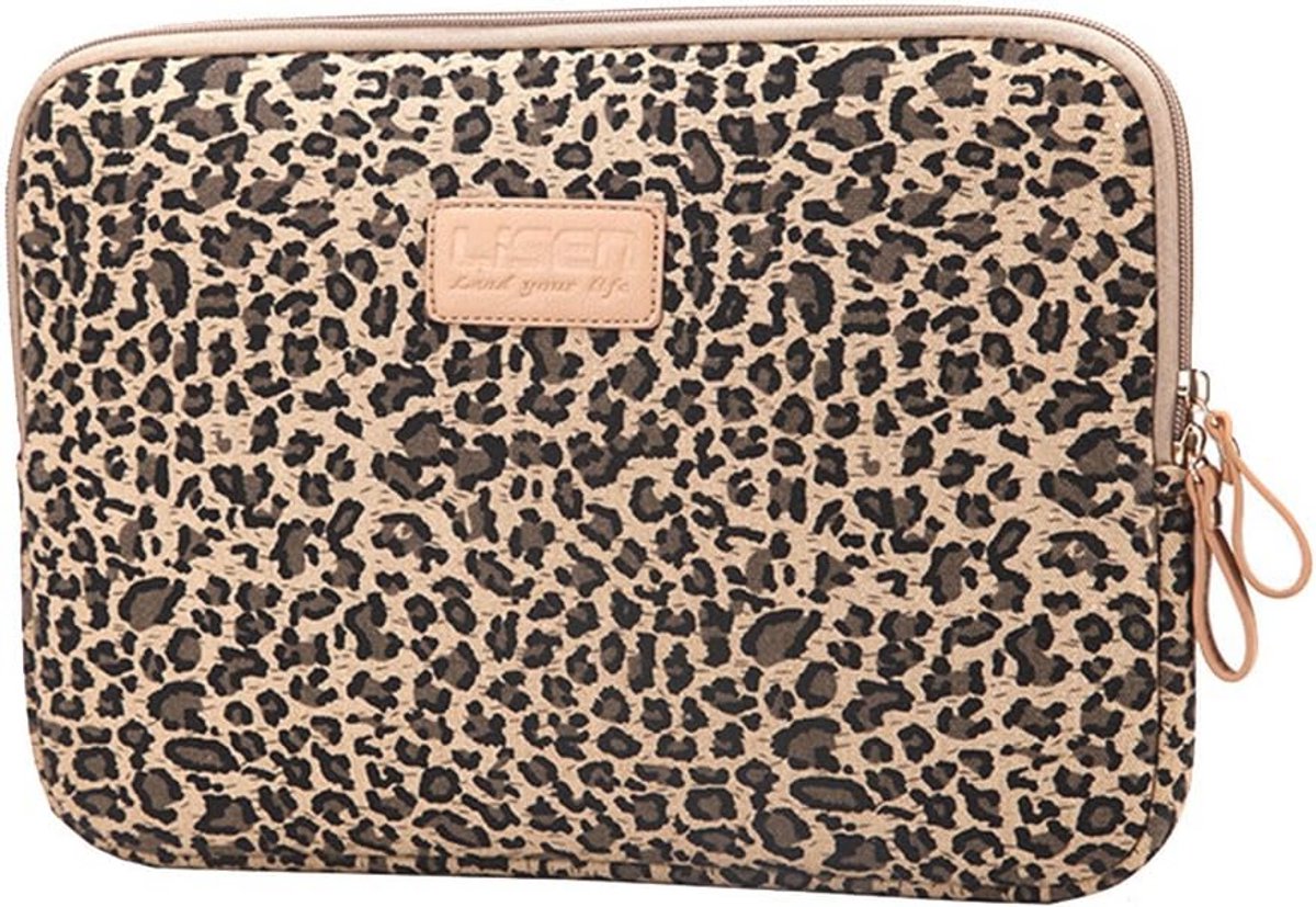 Luipaard Print Laptop Sleeve - Waterdichte Draagtas voor Ultrabook en iPad