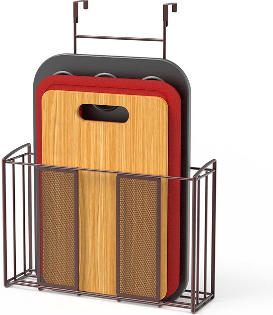 YBING Over the door organizer with hooks 3 levels back door towel hanger with baskets metal back door hanging storage organizer shelf over door pantry organizer door racks for bedroom