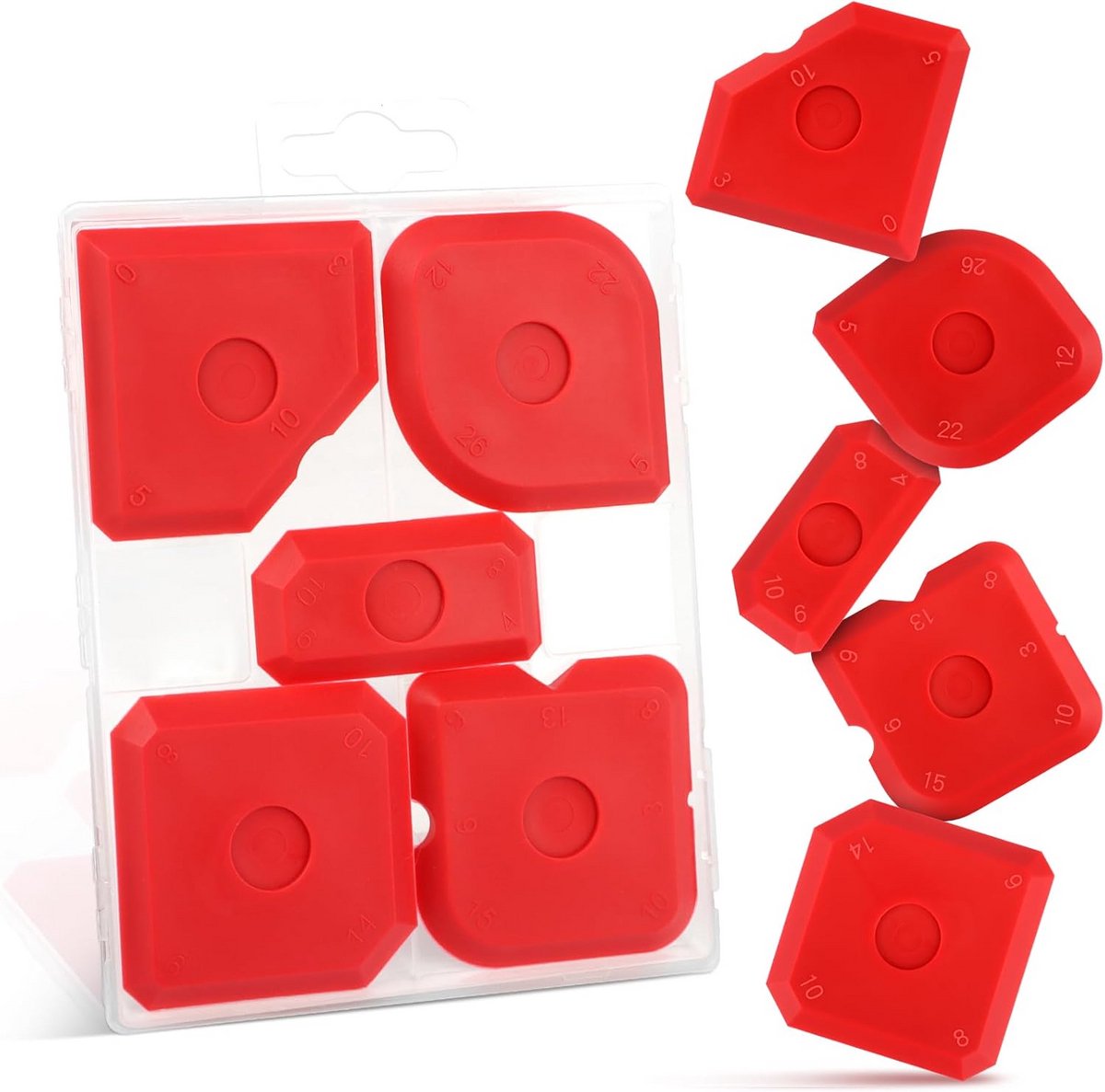 5 Stuks Afdicht Gereedschap Set voor Siliconen, Spatel en Schraper voor Perfecte Afdichtingen