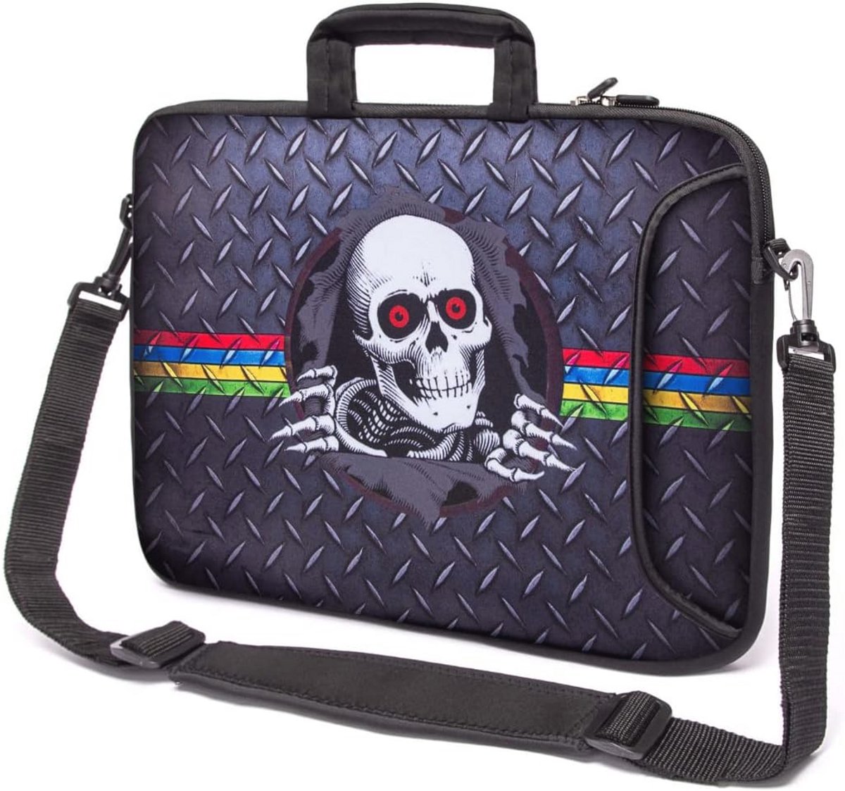 Waterdichte Neopreen Laptop Tas 15-15,6 Inch - Beschermende Hoes met Verstelbare Schouderband en Modern Ontwerp