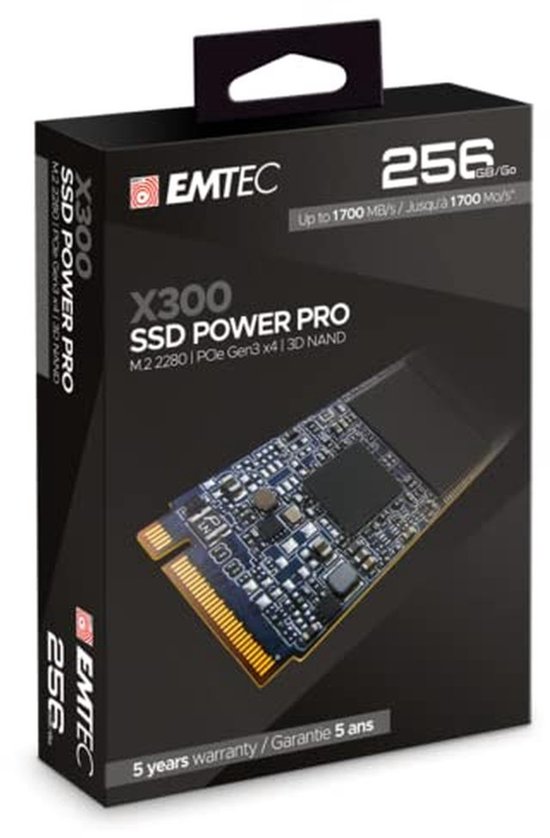 Interne SSD - Opslag Schijf - Computer Upgrade - NVMe PCIe Gen3 - 256 GB - Zwart — afbeelding 2