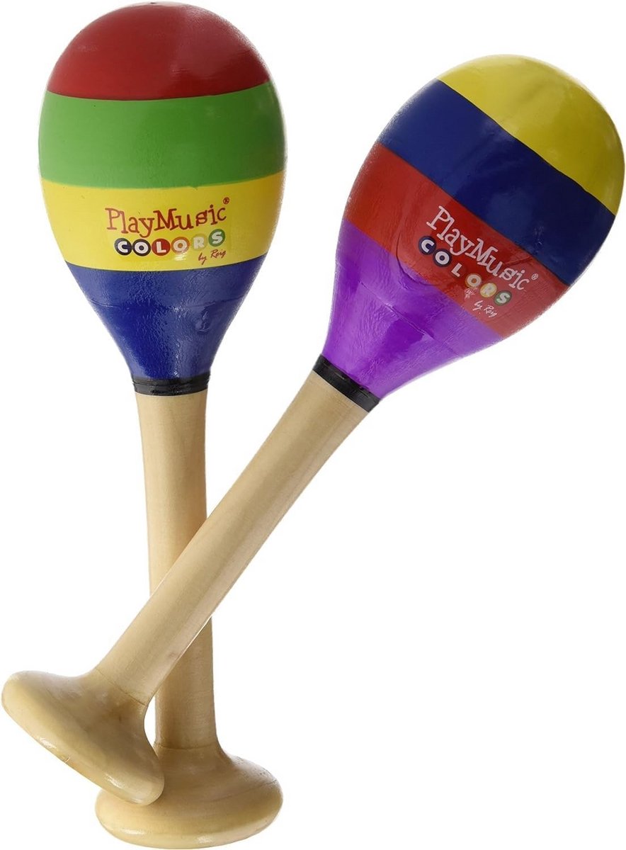Houten Maracas Set Medium - Percussie Instrument voor Kinderen en Volwassenen