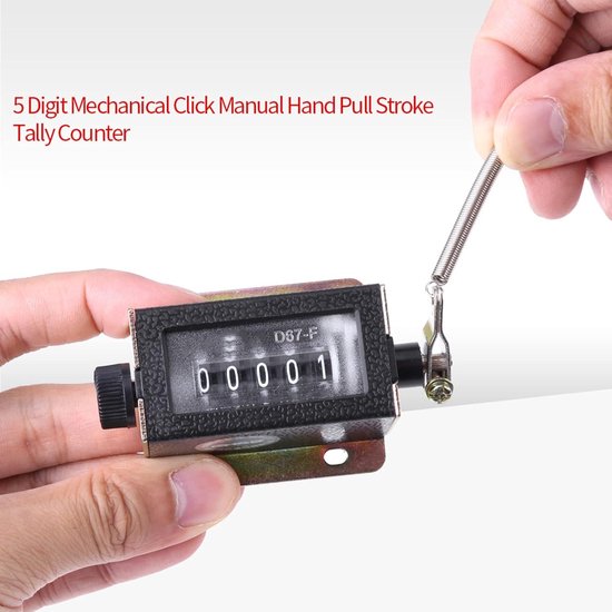Handteller van metaal zonder batterij - Mechanische stappenteller slagteller - 1 stuk handteller klikker van Merkloos — afbeelding 4
