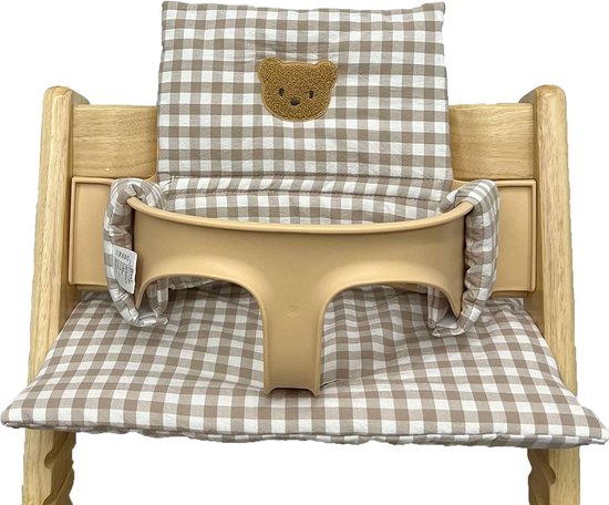 Coussin de chaise haute - antidérapant - fabriqué en coton PP - doux et confortable - adapté aux chaises hautes Stokke Tripp Trapp - Style 1