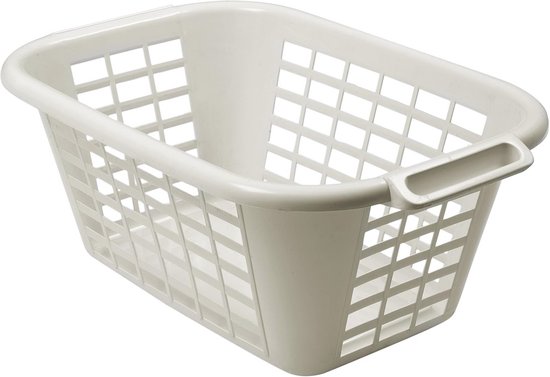 TATAY Linen Basket Millenium, Polypropylene, White, One Size