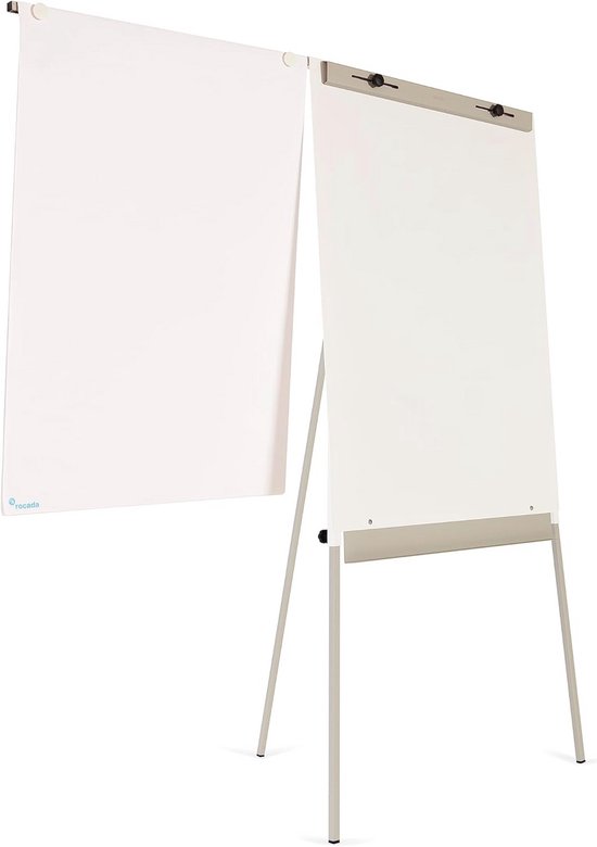 Magnetisch whiteboard met standaard, 91 x 61 cm, flipchart-schildersezel, in hoogte verstelbaar, droog afwasbaar, statief-whiteboard voor kantoor, klaslokaal en thuis