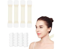 Heupliftpleisters, 20 pleisters per verpakking, zorgen voor een onmiddellijke lift van de hals en het gezicht, verstevigen de slappe huid en zijn geschikt voor alle huidtypen (4 pleisters, 20 patches)