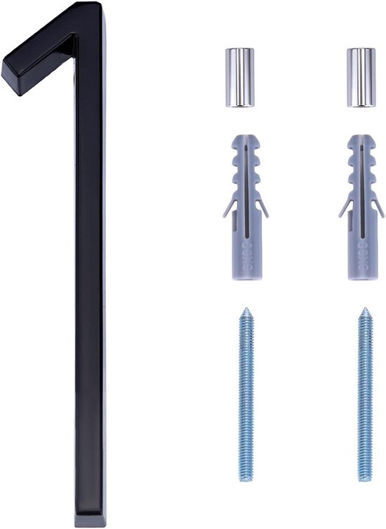 8 Inch zwevende huisnummers, moderne metalen zinklegering deurnummer
