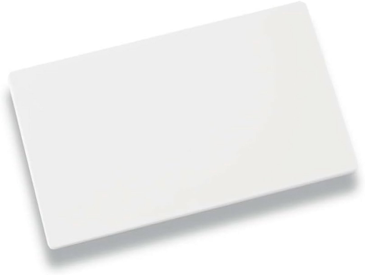 Rechthoekige Snijplank van Polyethyleen, 50 cm x 30 cm, Wit