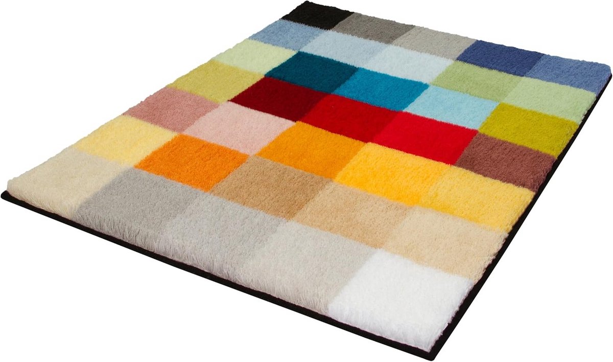 Antislip Badmat 65 x 90 cm - Polyacryl, Meerkleurig