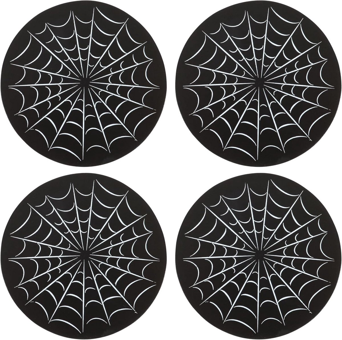 Sets van Onderzetters met Spinnenweb Design - Gothic Decoratie en Tafelbescherming