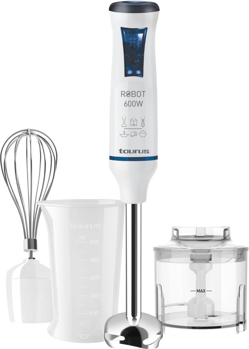Inox Staafmixerset met 20 Snelheden en 600W Vermogen voor Keuken