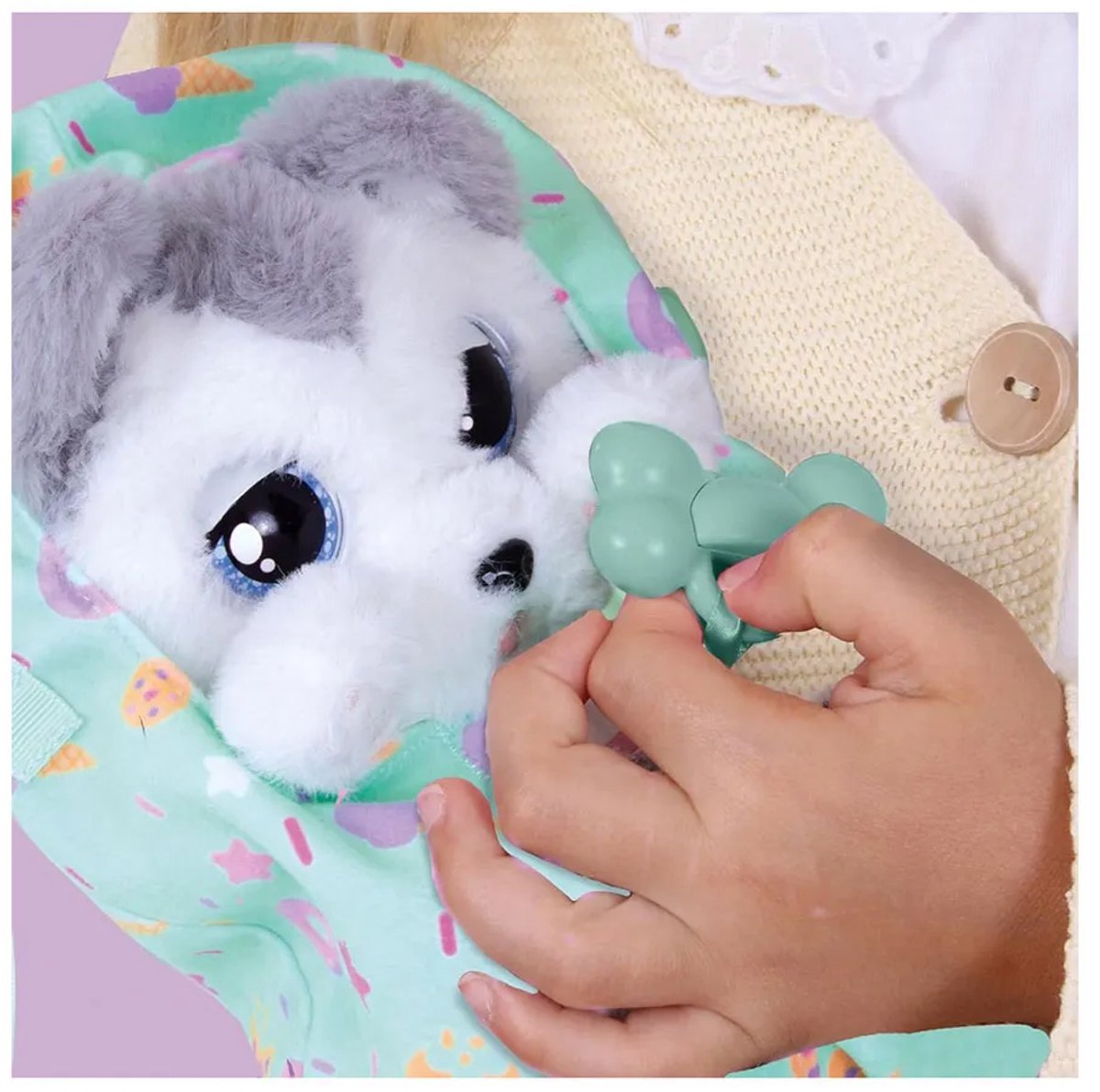 Baby Paws hondje Husky - Interactieve pluchen knuffel — afbeelding 16
