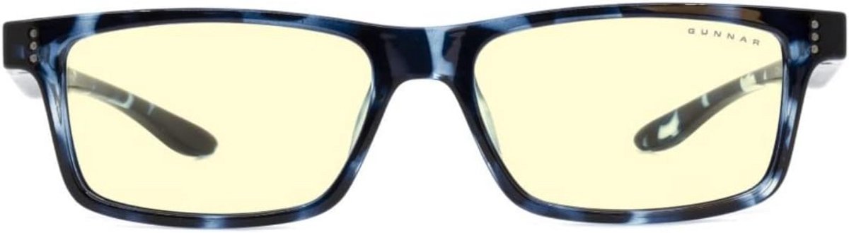 GUNNAR Cruz Kids Large - Beschermbril tegen Blauw Licht voor Kinderen - Amber Glas - Navy-tortoise Montuur - 8-12 jaar