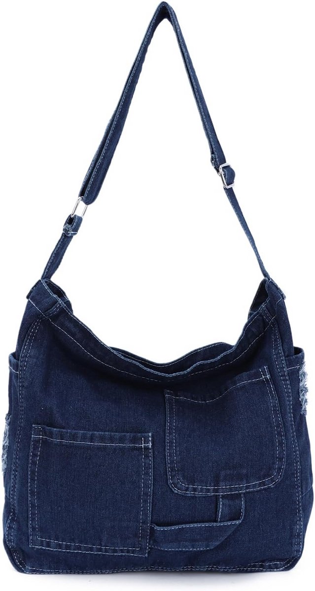 Denim Schoudertas en Crossbody Tas voor Dames - Hobo Handtas en Tote Bag