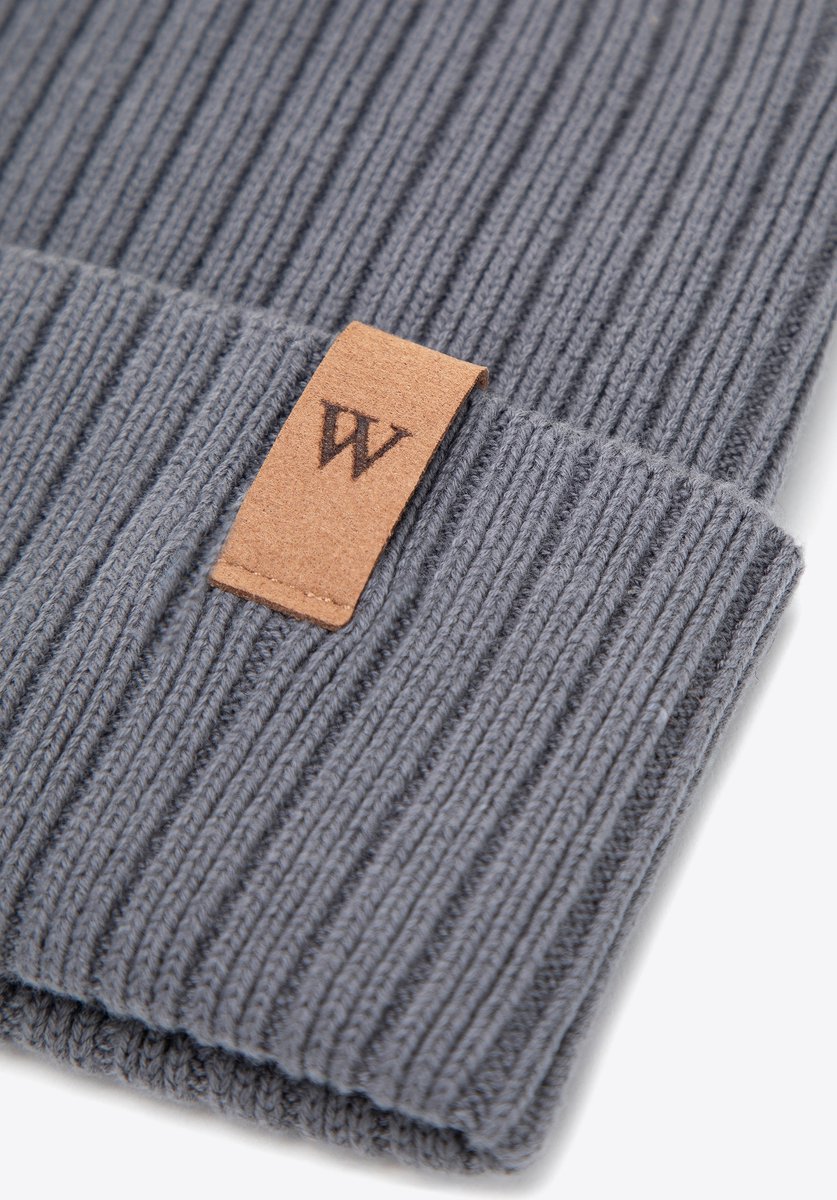 Wittchen - Klassieke Grijze Muts - Heren - Katoen - Modern Design