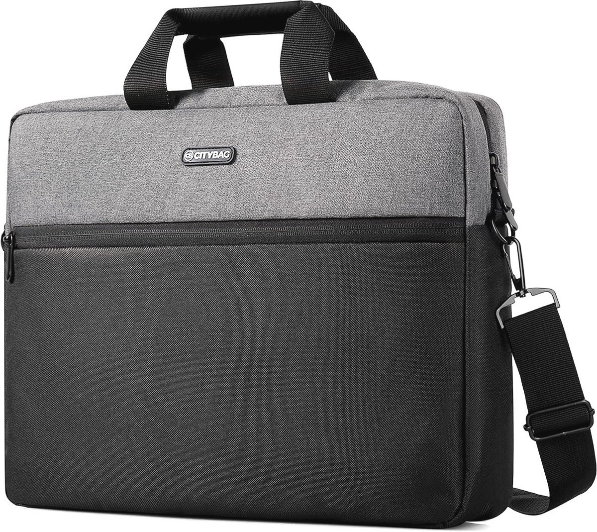 Compacte 15,6 inch laptoptas - multifunctionele schoudertas voor zakelijke gebruikers