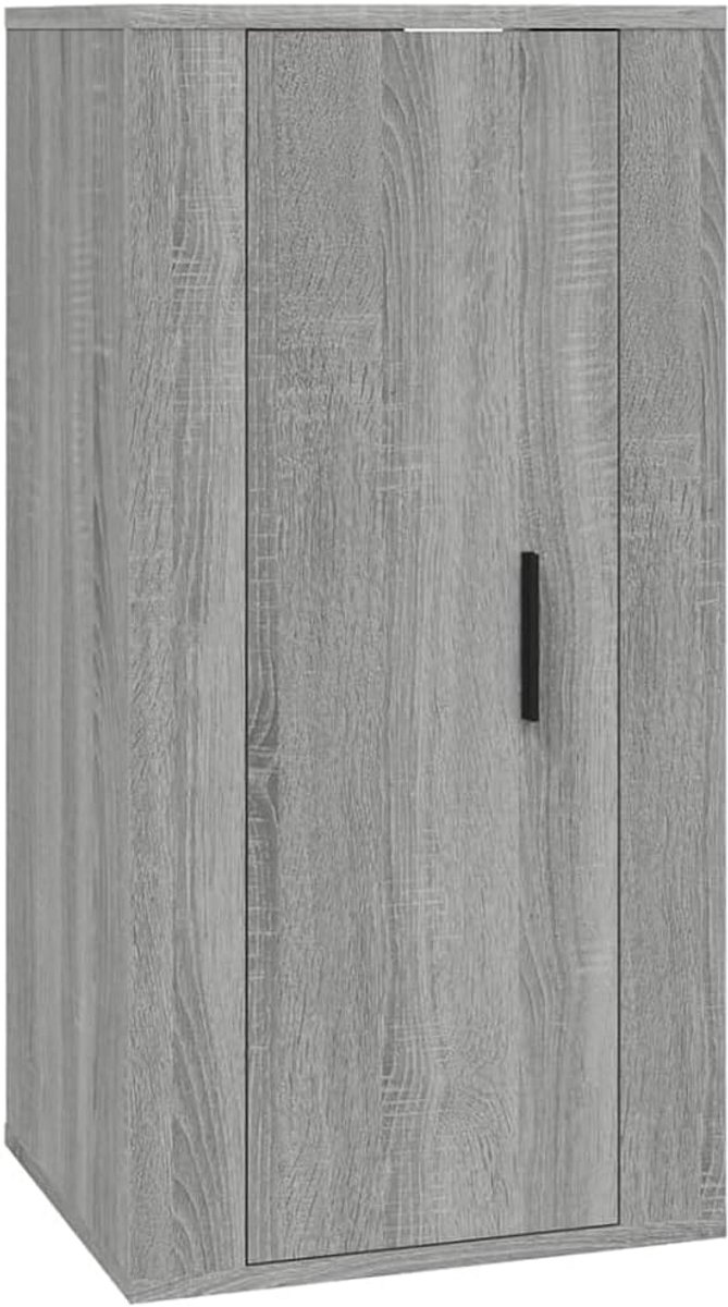 TV wandmeubel 40x34,5x80 cm grijs sonoma eiken