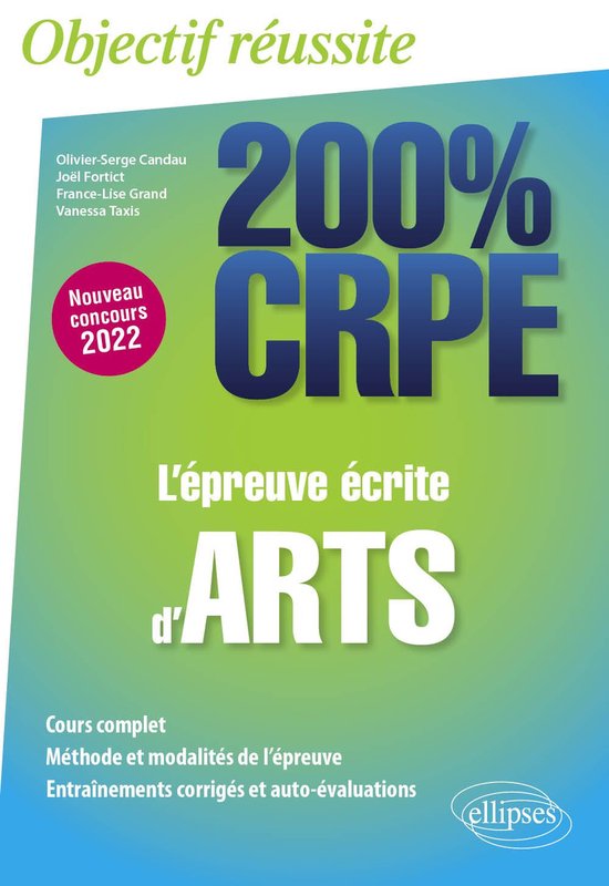 L'épreuve écrite d'arts - CRPE Nouveau concours 2022 - cover