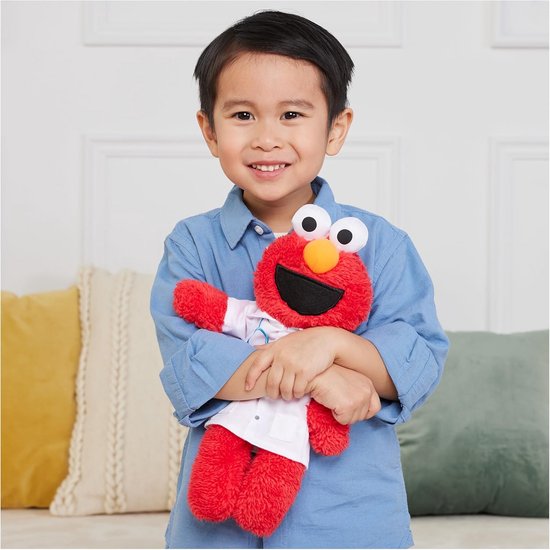 Sesamstraat Dokter Elmo Pluche Knuffel - 33 cm - Officieel Speelgoed voor Kinderen — afbeelding 2