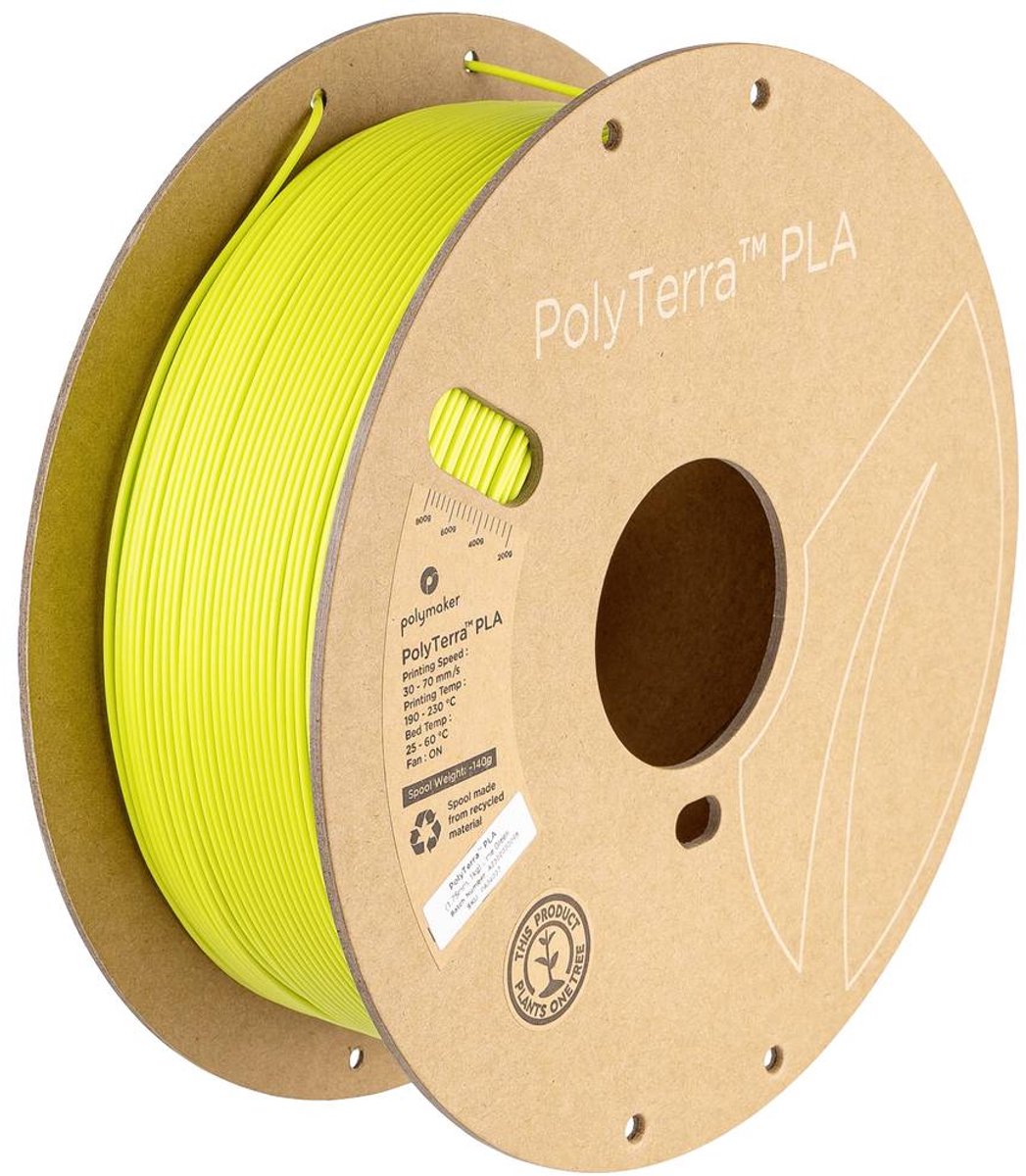 Polymaker PA04027 Regular Filament PLA kunststof Gering kunststofgehalte, Mat 1.75 mm 1000 g Limoengroen PolyTerra™ 1 s