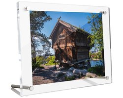 Unyqoos® Transparante acryl fotolijst zonder rand voor A5 foto's en meer