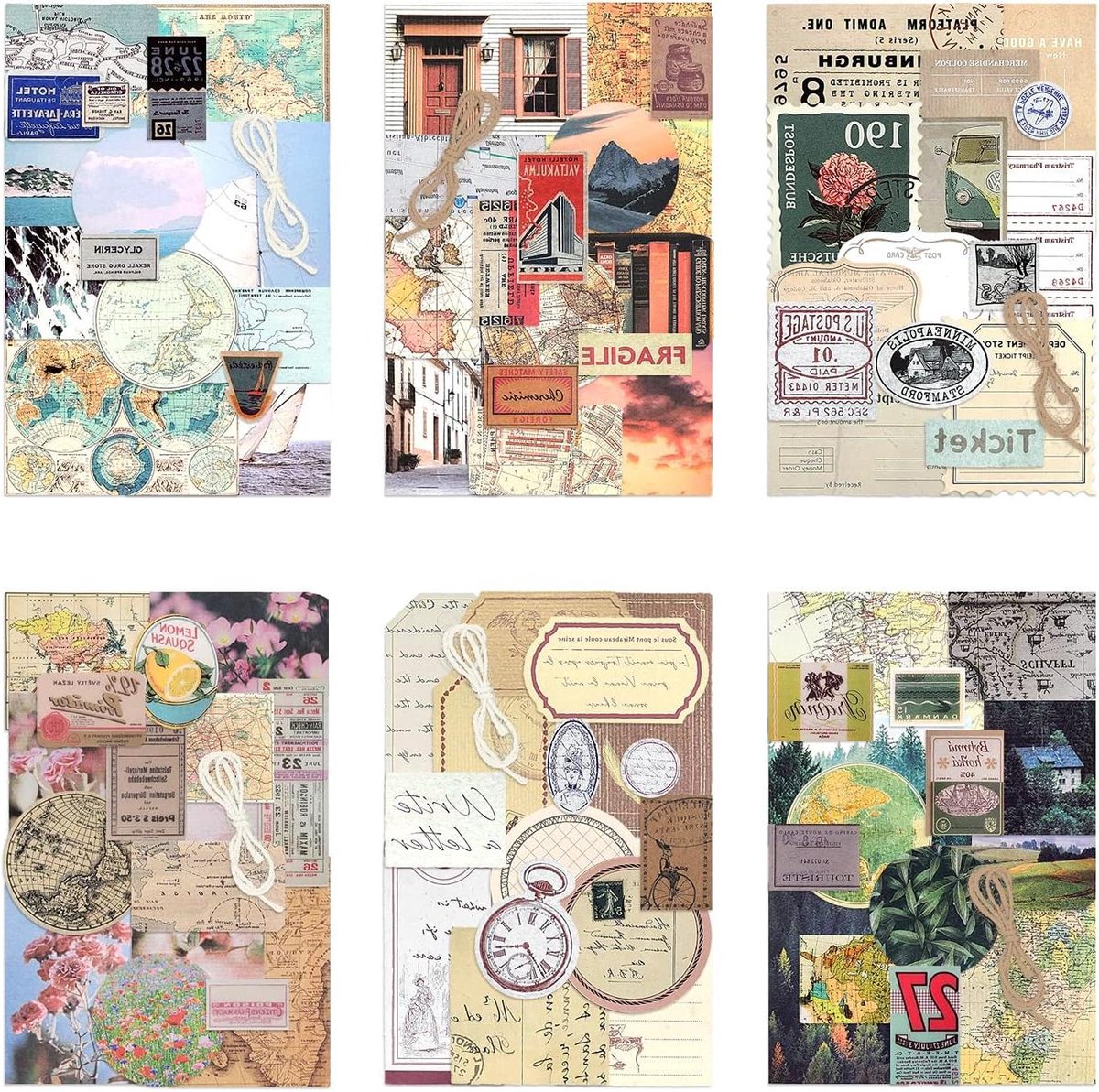 Allecta - Patroonpapier Washi-stickers Kraftpapier Decoratief Kunst en ambacht Kleine formaten Kaarten maken Confectie Avontuur