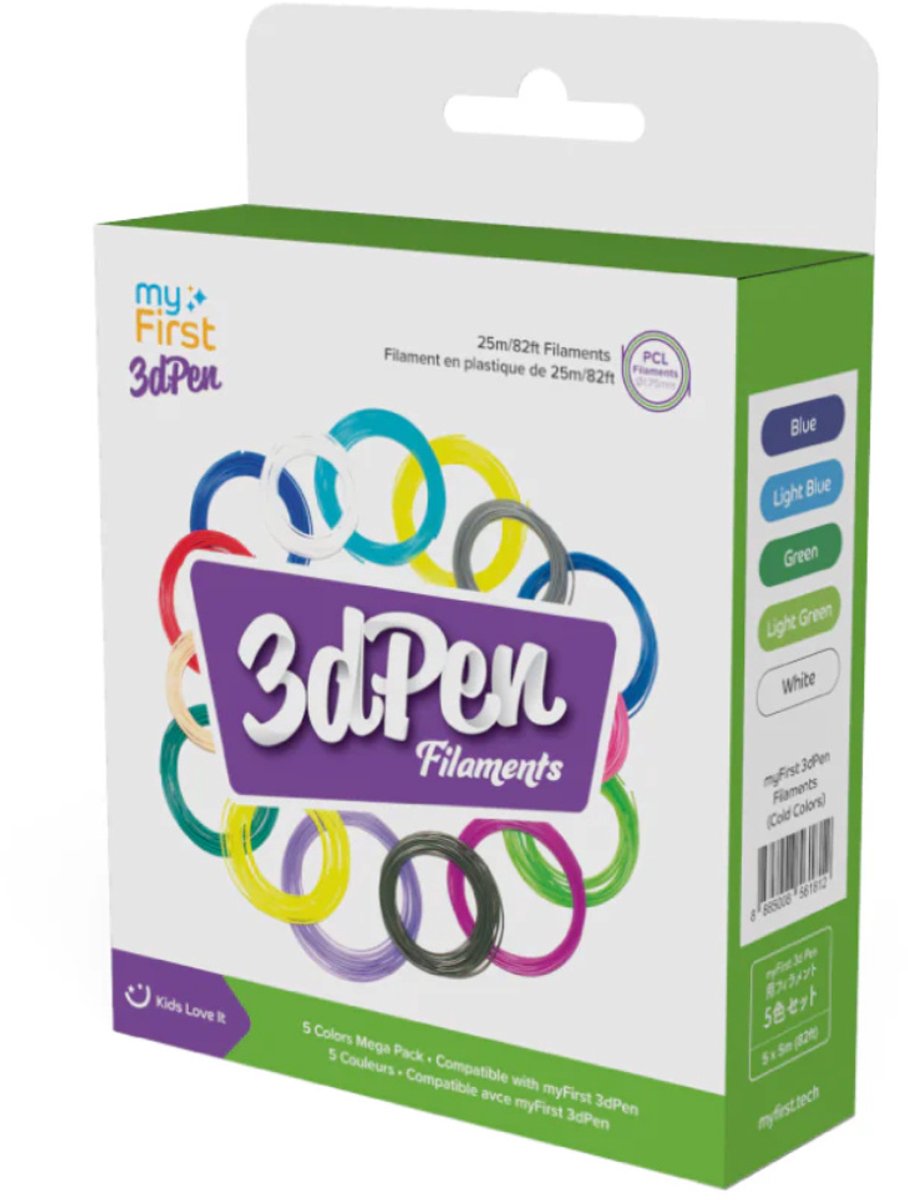 myFirst navulling 3D pen Warme Kleuren - 25 meter draad