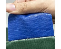 Allecta - Waterdichte PVC Dekzeilreparatietape, Zelfklevend, Blauw, 8 cm x 5 m - Reparatie Luifeltent Lekkage Patchtape