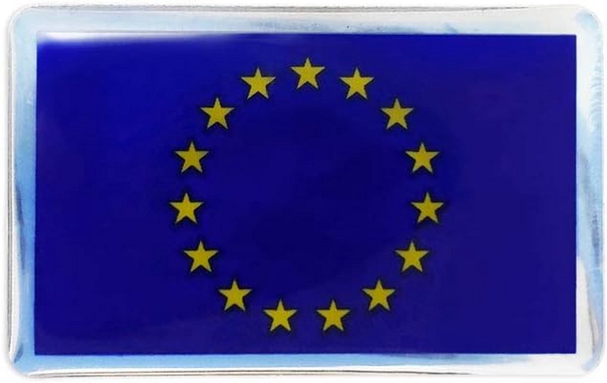 Quattroerre 131 Sticker Europa - 3D Polyurethaanhars Gecoat met UV-Bescherming