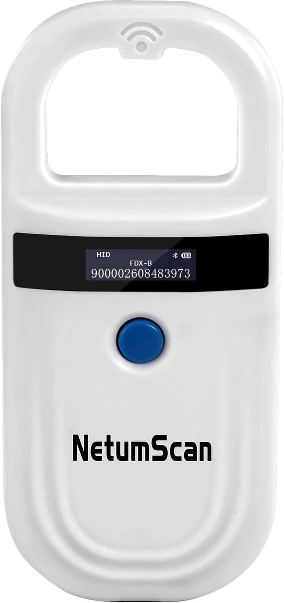 Draagbare Microchip Scanner voor Huisdieren met Oplaadbare Batterij en OLED Scherm