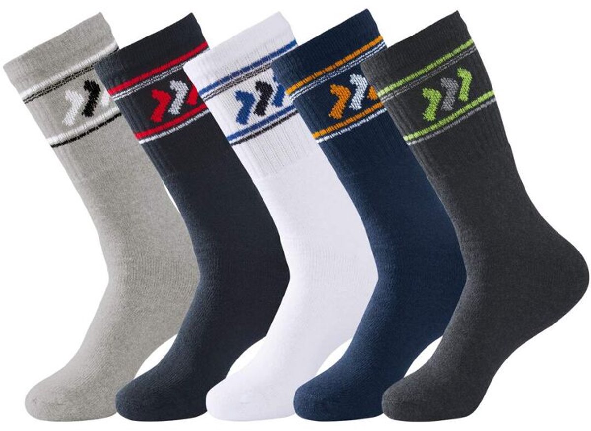 ATLAS FOR MEN - Set van 5 paar sportsokken - Heren - Verkrijgbaar in grote maten - 39/42