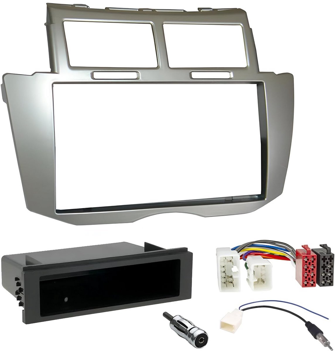 Montageset Autoradio Adapter 1 DIN/2 DIN voor Toyota Yaris 2005-2011